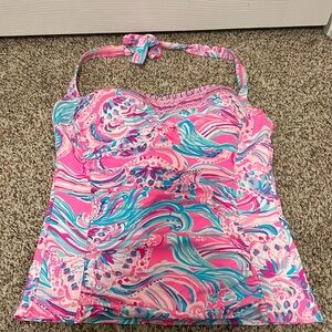 Lilly Pulitzer Halter Tankini Swim Top